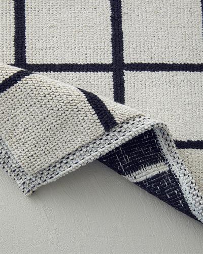 Petra Постелка За Баня Букле Памучен полиестер 50x80 см Черен - Бял