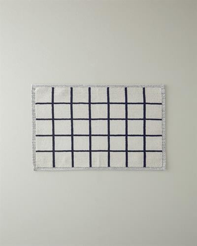 Petra Постелка За Баня Букле Памучен полиестер 50x80 см Черен - Бял