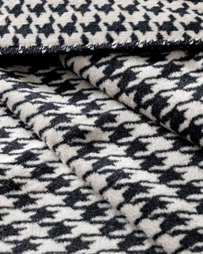 Pied de poule Одеяло Единичен Памучен 150x200 см Бежов - Черен