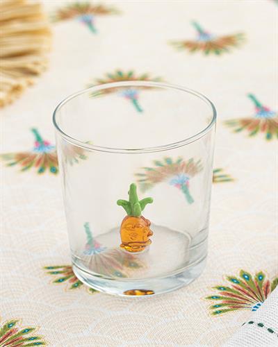 Pinapple Чаша За Безалкохолно Стъкло, Оранжево,, 350 Ml