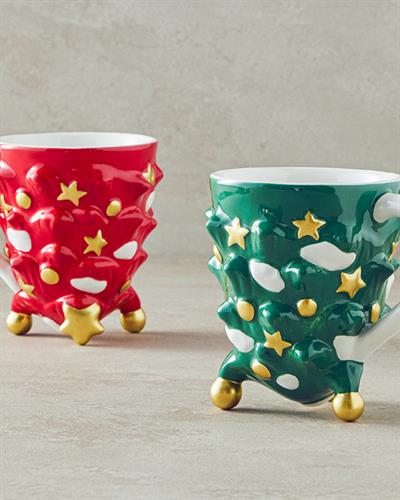 Pine Tree Чаша Доломит 300 мл Тъмнозелен