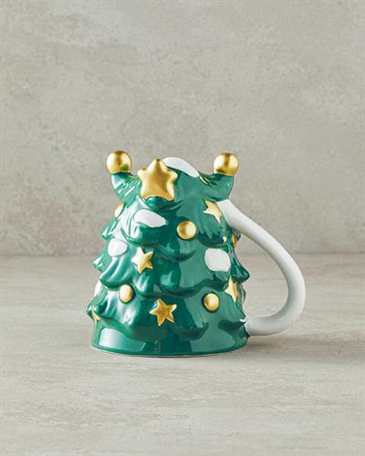 Pine Tree Чаша Доломит 300 мл Тъмнозелен