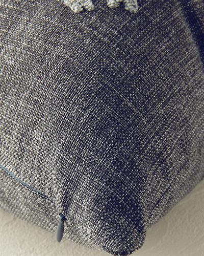 Pine Tree Punch Embroidered Decorative Cushion Dark Gray