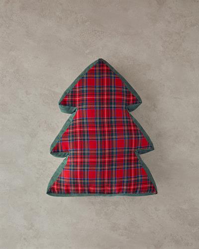 Pine Tree Декоративна Възглавница Тъкан 38x45 см Червен