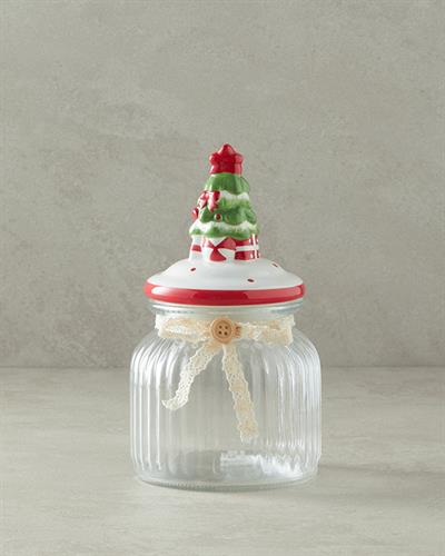 Pine Tree Буркан Съхранение Стъкло 600 мл Прозрачен