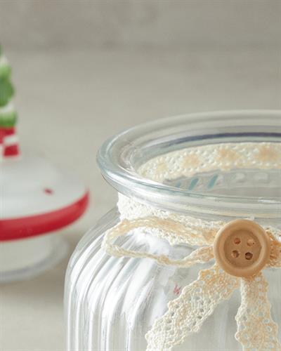 Pine Tree Буркан Съхранение Стъкло 600 мл Прозрачен