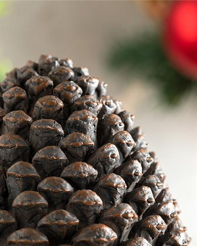 Pinecone Polyresin Decorative Object 11,2x11,2x18,9 cm Brown