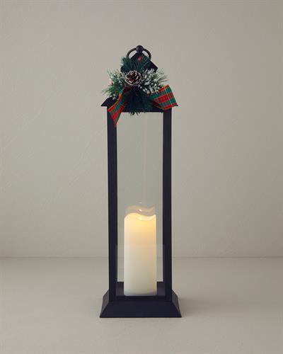 Pinecone Lantern Black