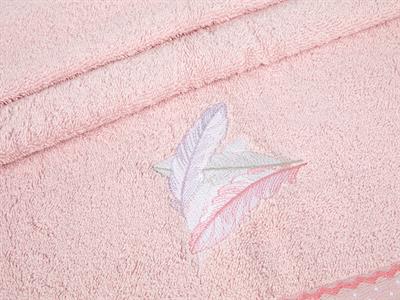 Pink Feathers ХАВЛИЯ ЗА ЛИЦЕ Бродирани 50x80 cm Pink