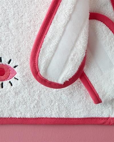 Pink Hope Комплект Кърпи С бродерия Памучен 30x45 см Екрю - Розов