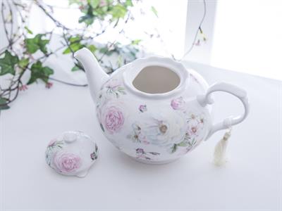 Pink Rose Чайник Порцелан . Gray