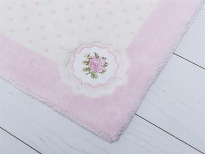 Pink Rose ПОСТЕЛКА ЗА БАНЯ Бродирани 60x100 cm Pink