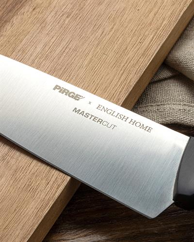 Pirge x English Home Master Cut Steel Cheff Knife 19 cm Black