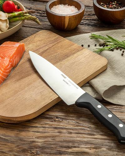 Pirge x English Home Master Cut Steel Cheff Knife 19 cm Black