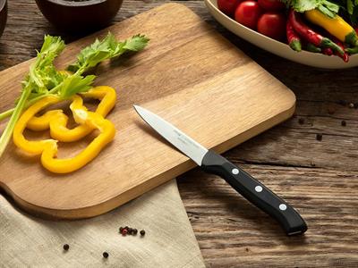 Pirge x English Home Master Cut Steel Vegetable Knife 9 cm Black