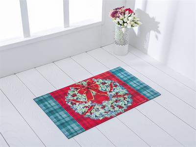 Plaid Wreath ИЗСТРИВАЛКА Отпечатано 45x75 cm Red