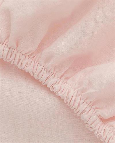 Plain Чаршафи С Ластик Единичен Размер, Памучен, Пудрово Розово, 100 X 200 Cm