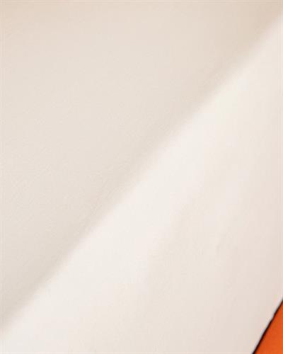 Plain Cottony For One Person Fitted Sheet 100x200 cm Cream