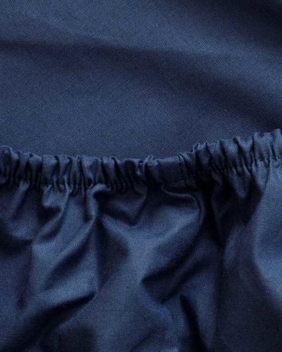 Plain Cottony For One Person Fitted Sheet 100x200 cm Gece Mavisi