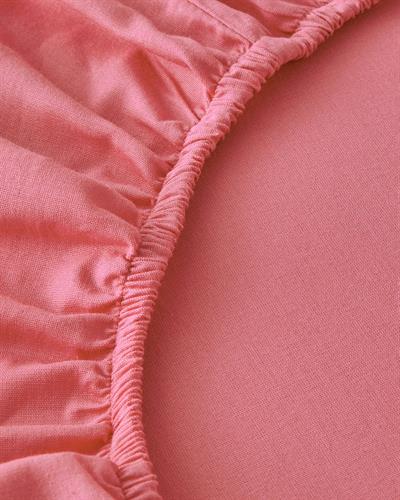 Plain КОМПЛЕКТ ЧАРШАФИ С Л За един човек Памучен 100x200 cm Праскова