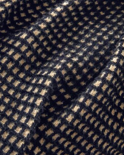 Plain Тв Одеяло Памучен с вафлена структура 110x170 см. Антрацит - Бежов