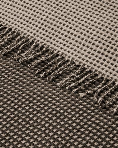 Plain For One Person Blanket 150x200 cm Anthracite - Beige