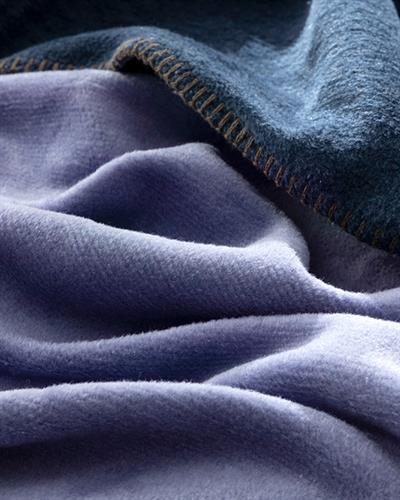 Plain Одеяло Единичен Памучен 150x200 см Морскосин - Син.