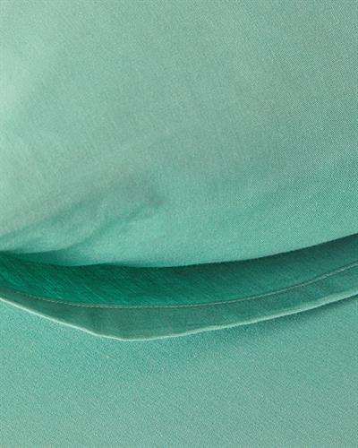 Plain Комплект Чаршаф С Ластик Двоен Памук 160x200 см Зелен
