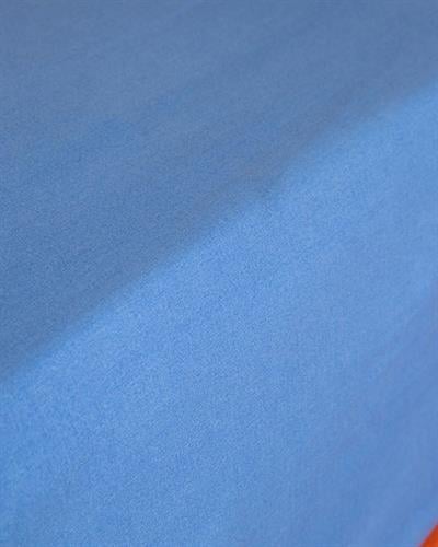 Plain Cottony Double Person Fitted Sheet 160x200 cm Blue