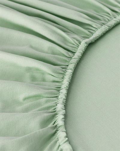 Plain Комплект Чаршаф С Ластик Двоен Памучен 160x200 см