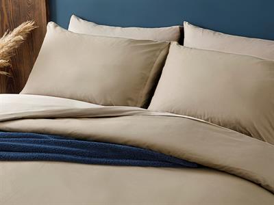 Plain СПАЛНО БЕЛЬО КОМПЛЕ За един човек Памучен 160x220 cm Каки-Бейдж