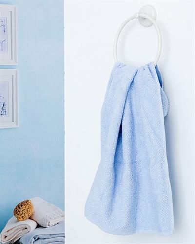 Plain Поставка За Хавлии Кръгъл, Метал, Екру, 17,7 X 15,0 Cm