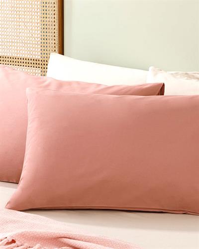 Plain Калъфка За Възглавница 2 бр. Памучен 50x70 см Градска канела