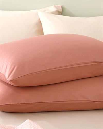 Plain Калъфка За Възглавница 2 бр. Памучен 50x70 см Градска канела