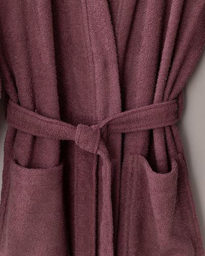 Plain Халат Комплект 2Бр., Памучен, Розово, L-Xl