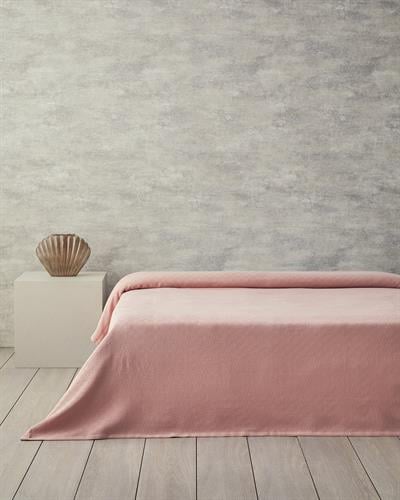 Plain Пике Двоен Размер, Памучен, Розово, 200 X 220 Cm