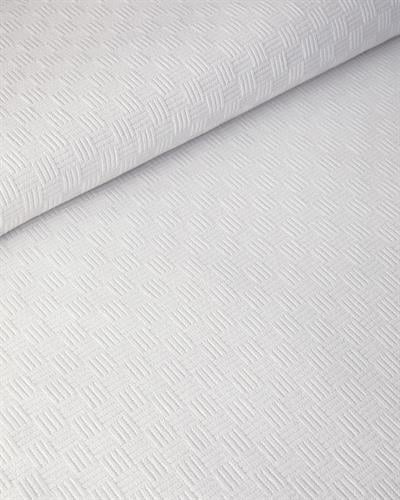Plain Пике Двоен Размер, Памучен, Бяло, 200 X 220 Cm