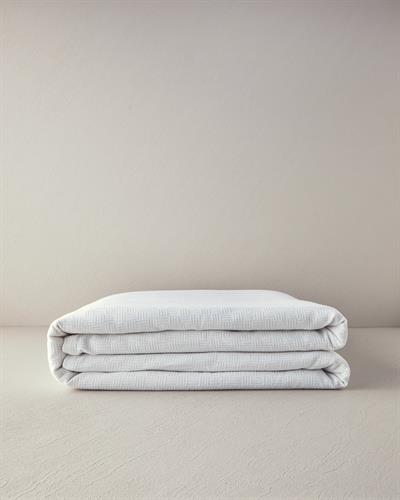 Plain Пике Двоен Размер, Памучен, Бяло, 200 X 220 Cm