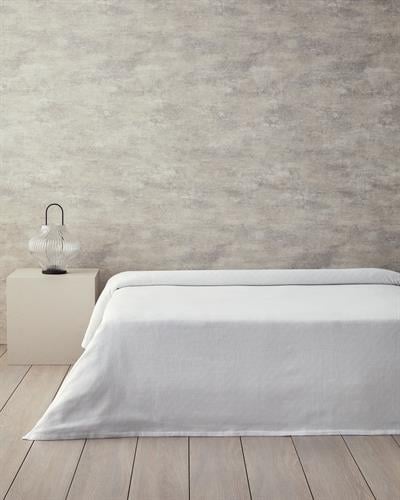 Plain Пике Двоен Размер, Памучен, Бяло, 200 X 220 Cm