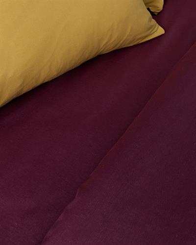 Plain Спален Комплект Двоен Памук 200x220 см Горчица - Дамсон