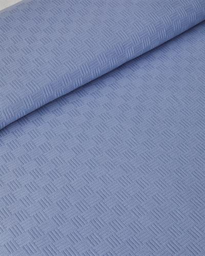 Plain Одеяло Пике Двоен Памучен 200x220 см Син