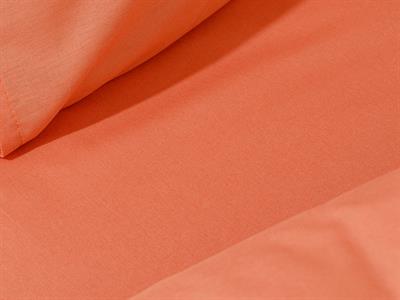 Plain СПАЛНО БЕЛЬО КОМПЛЕ Двоен човек Памучен 200x220 cm Оранжево,