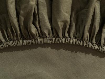 Plain СПАЛНО БЕЛЬО КОМПЛЕ Двоен Памучен 200x220 cm Green-Orange