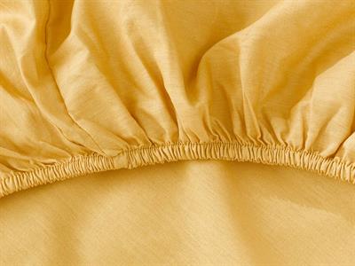 Plain СПАЛНО БЕЛЬО КОМПЛЕ Двоен Памучен 200x220 cm Yellow-NavyBlue