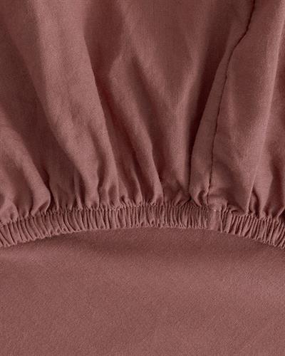 Plain Спален Комплект Кралски размер Памук 240x220 см Роза - Маслиненозелен