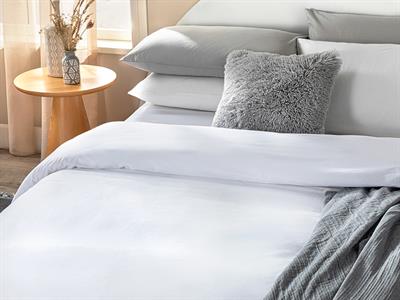 Plain Плик За Завивка Екстра кралски Памучен 260X240 CM Бял