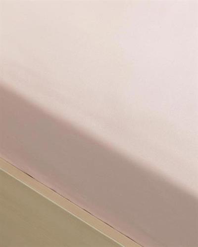 Plain Чаршафи С Ластик King Size, Памучен, Пудрово Розово, 180 X 200 Cm