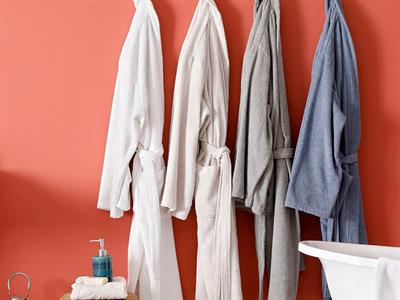 Plain ХАЛАТ Мъжки Памучен XL İndigo