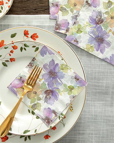 Plantes Vivaces Хартийни Салфетки 20 Бр., Хартия, Люляк., 25 X 25 Cm