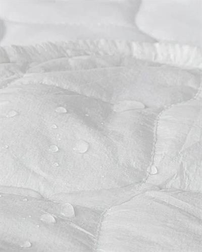 Cotton Polyester Mattress Pad 180x200 + 30 cm White